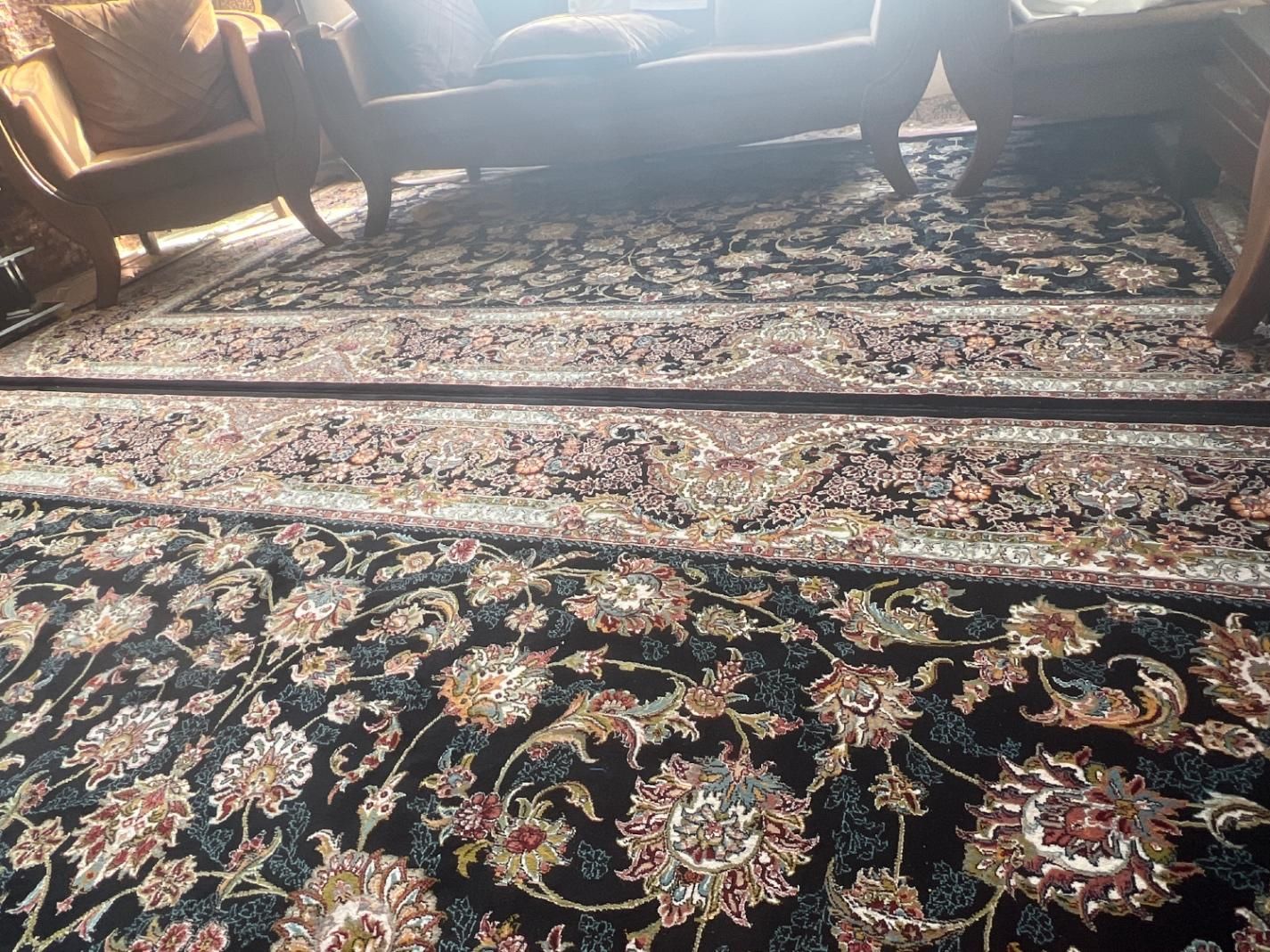 معاوضه چهار تخته فرش ۹متری سورمه ای بافرش رنگ روشن|فرش|کرمانشاه, |دیوار