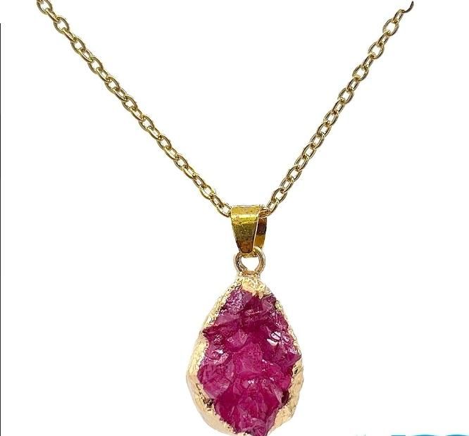 رز کوارتز صورتی و آبی roze quartz آبکاری طلا|جواهرات|تهران, آرژانتین|دیوار