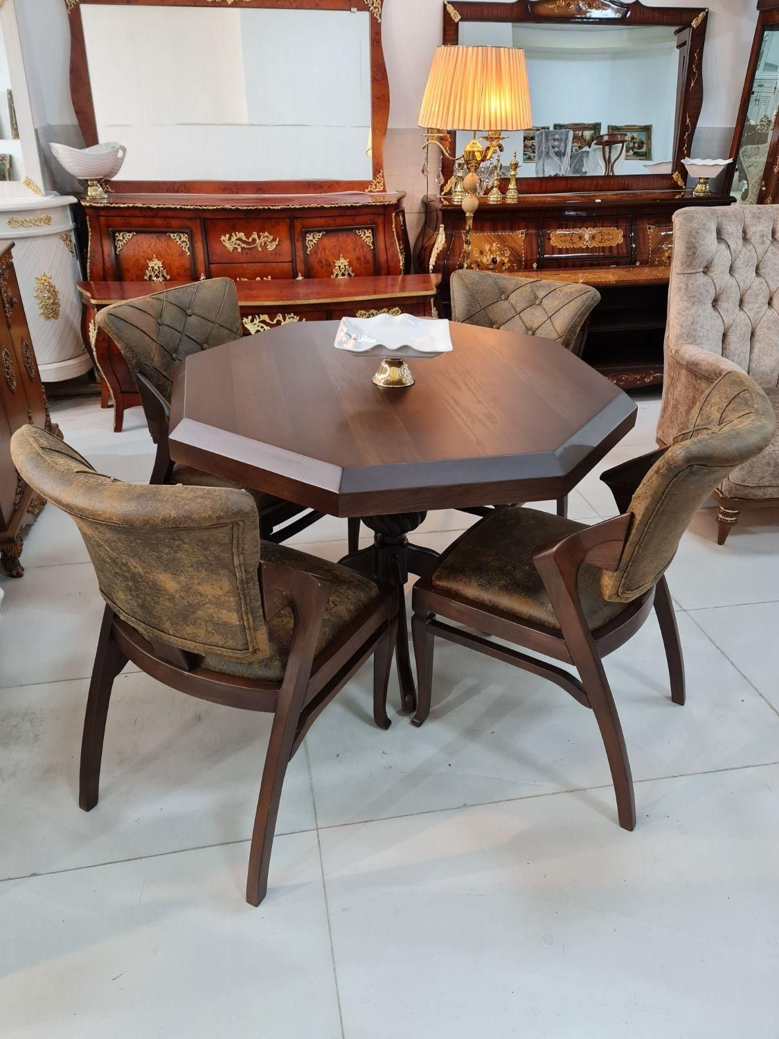 میزغذاخوری۸ضلعی،میز نهارخوری،نهار خوری،میز غذاخوری|میز و صندلی غذاخوری|ارومیه, |دیوار