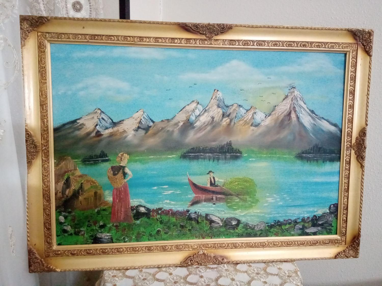 صنایع دستی. تابلو نقاشی(تالاب)|تابلو، نقاشی، عکس|شاهین‌شهر, شهرک پردیس|دیوار
