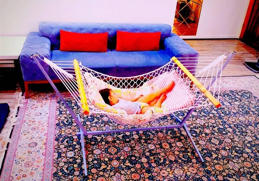 گهواره ننو سنتی لمتاب|تخت و صندلی بچه|تهران, نیروی هوایی (پیروزی)|دیوار