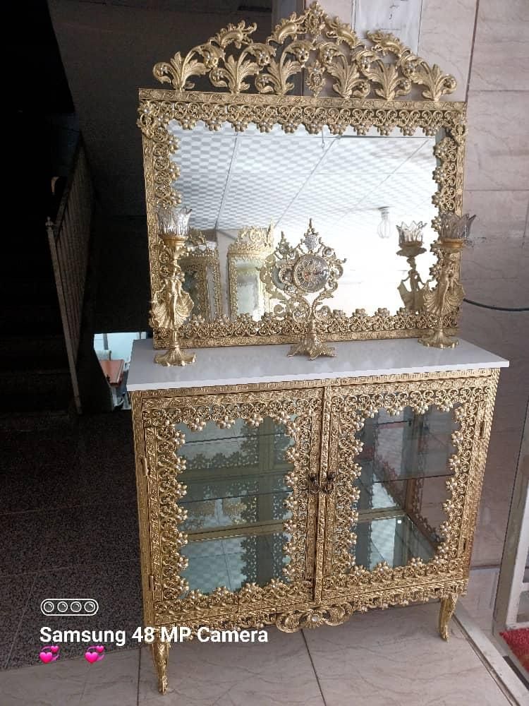 اینه کنسول برنزی|بوفه، ویترین، کنسول|شیراز, بریجستون|دیوار