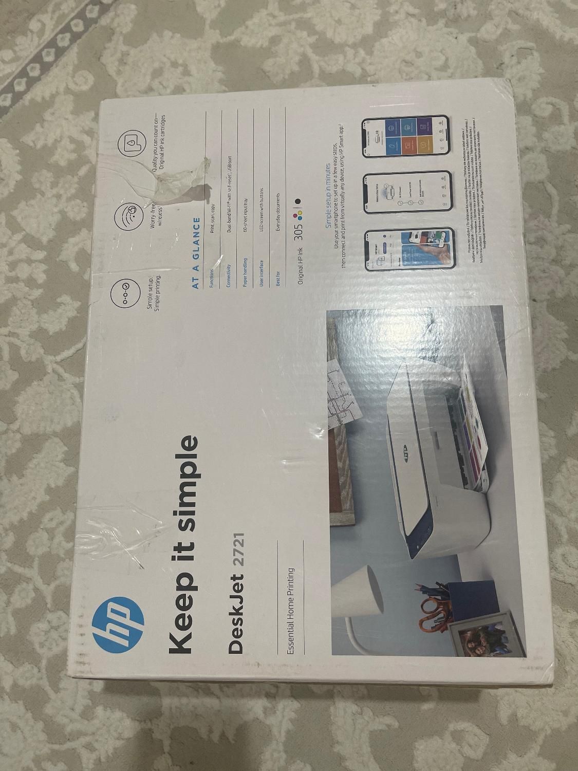 پرینتر ۳ کاره HP مدل Deskjet 2721|پرینتر، اسکنر، کپی، فکس|تهران, کوهک|دیوار
