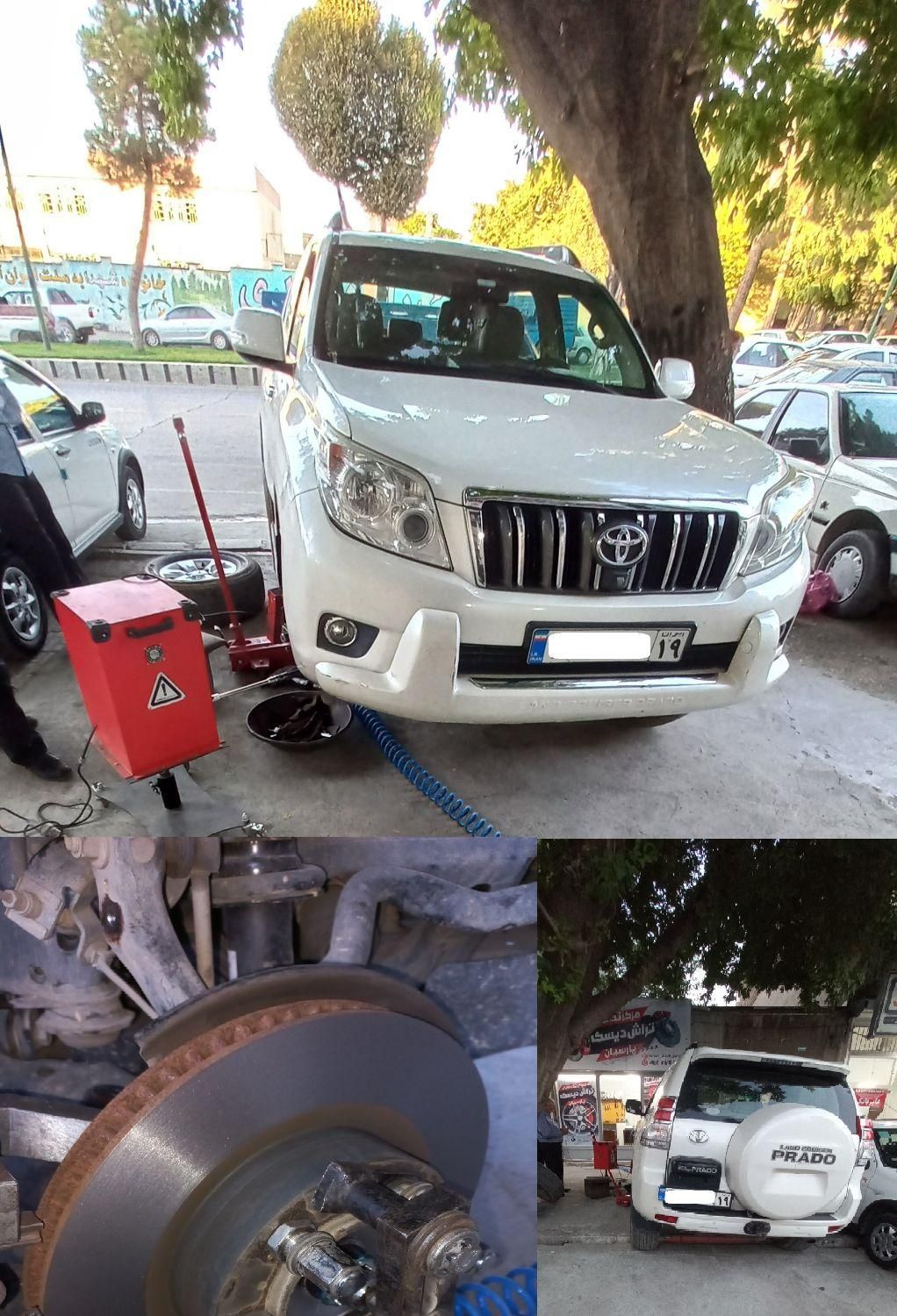 تراش دیسک ترمز روکار وتابگیری کاسه چرخ پارسیان|خدمات موتور و ماشین|کرمانشاه, |دیوار