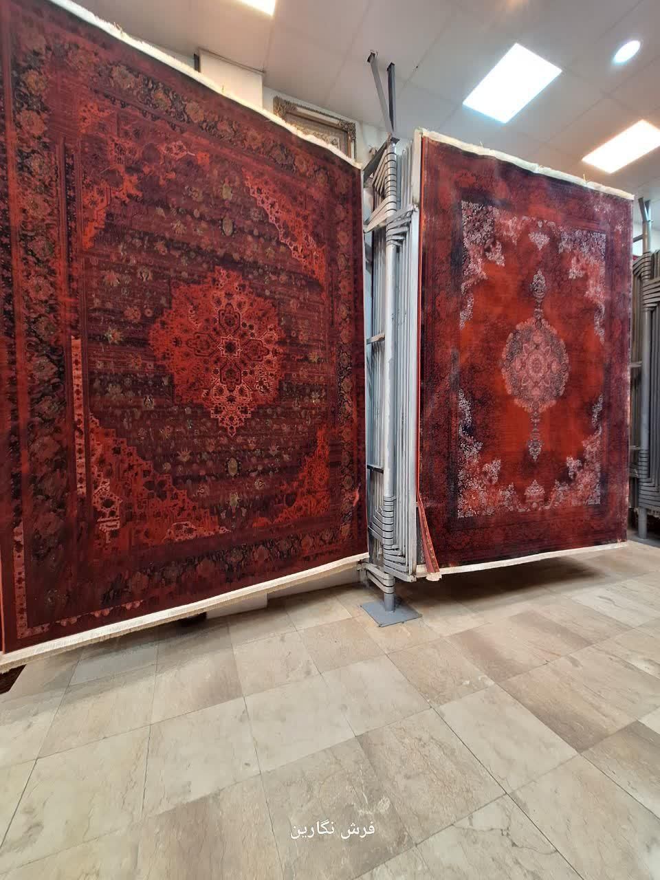 فرش قرمز اکرولیک ۱۲۰۰ شانه اقساط و تعویض با نگارین|فرش|مشهد, امیر|دیوار