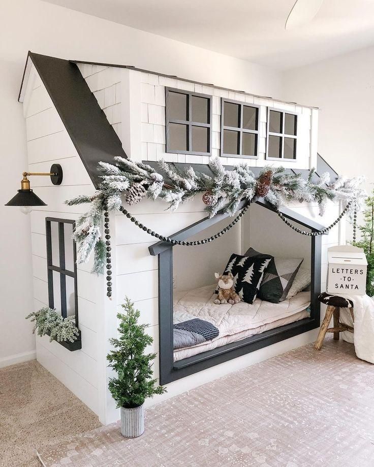 تخت کودک یک نفره کلبه ای|تخت و سرویس خواب|خاوران, |دیوار