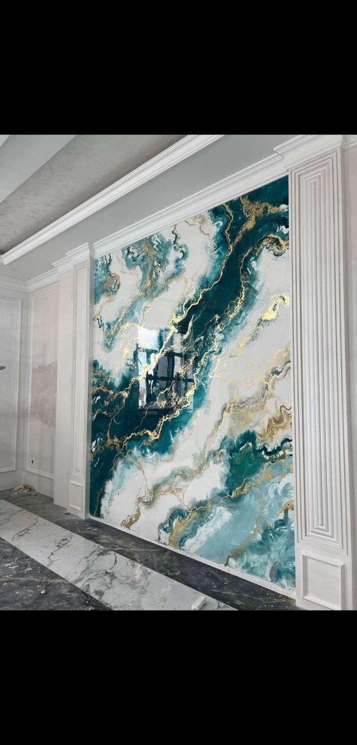 نقاشی ساختمان .رنگ آمیزی بتونه کاری لکه گیری پتینه|خدمات پیشه و مهارت|مشهد, شهرک رازی (شهرک غرب)|دیوار