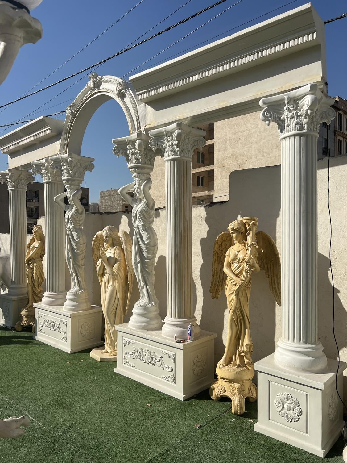 نما ستون سینه کفتری سرستون مجسمه فایبرگلاس آبنما|مصالح و تجهیزات ساختمان|تهران, شهرک دانشگاه|دیوار