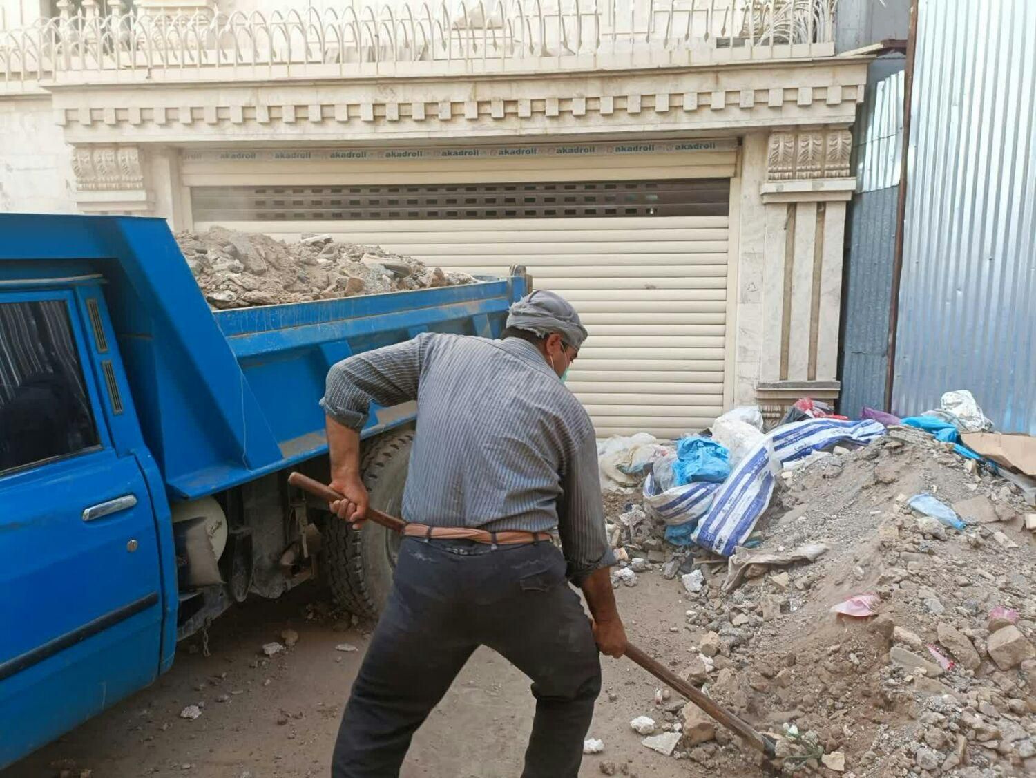 حمل نخاله خاورنیسان مصالح اجرخاک ماسه شن سیمان گچ|خدمات حمل و نقل|قم, باجک دو|دیوار