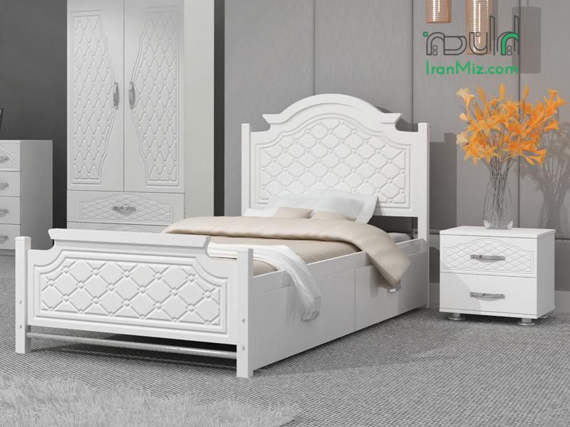 تخت تکنفره آریا رنگبندی دلخواه|تخت و سرویس خواب|قزوین, |دیوار