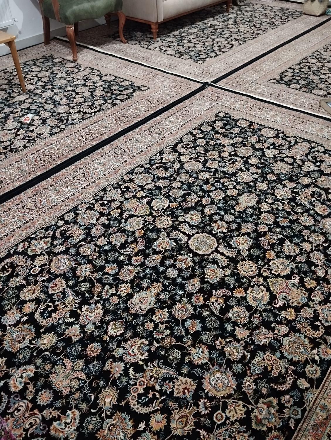 فرش شش متری دست باف گونه کاشان|فرش|صحنه, |دیوار