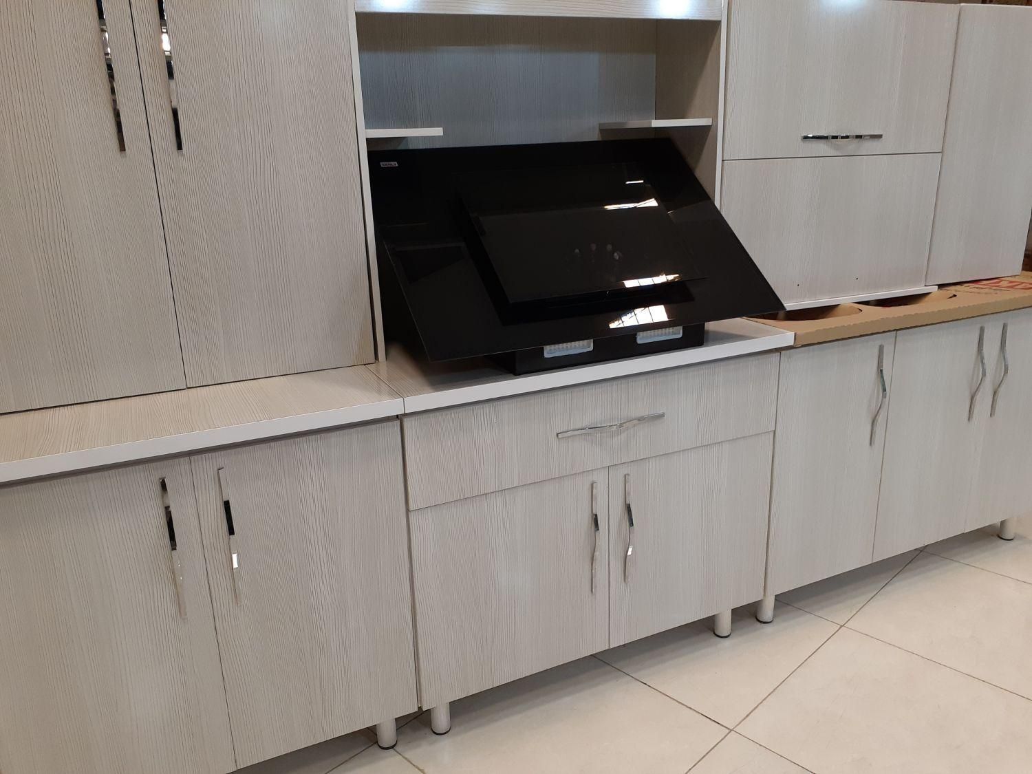 کابینت تمام ام دی اف ۶متر همراه با هود لمسی|آب‌چکان و نظم‌دهنده ظروف|کرمانشاه, |دیوار