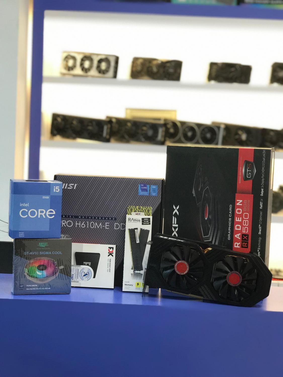 کیس گیمینگ نسل 12 با 12400F و rx580 اقساطی|رایانه رومیزی|مشهد, عامل|دیوار