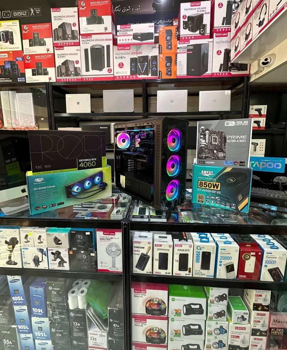 کیس گیمینگ i7 نسل۱۳ گرافیک۴۰۶۰ رم۳۲ هارد ۱تراSSD|رایانه رومیزی|کرمان, |دیوار