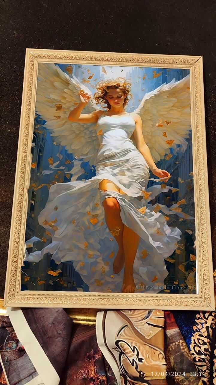 تابلو فرشته ابعاد ۱۴۰ در ۹۵|تابلو، نقاشی و عکس|تهران, تهرانپارس غربی|دیوار