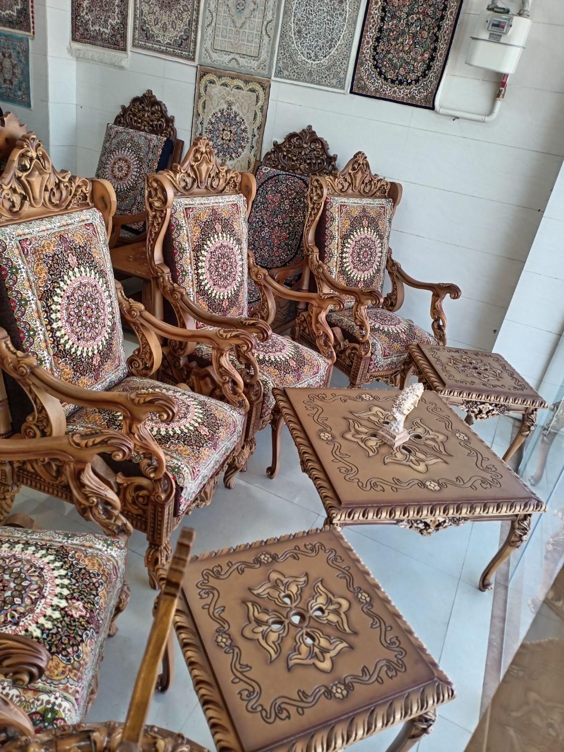 مبل قالی وصندلی  (کیفیت بی نظیر)|مبلمان خانگی و میز عسلی|کرمان, |دیوار