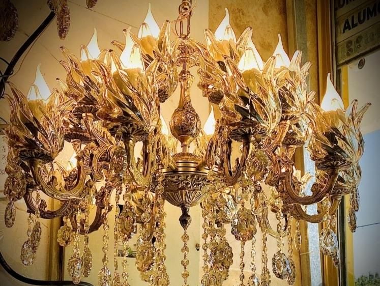 لوستر 16|لوستر و چراغ آویز|رشت, معلم|دیوار