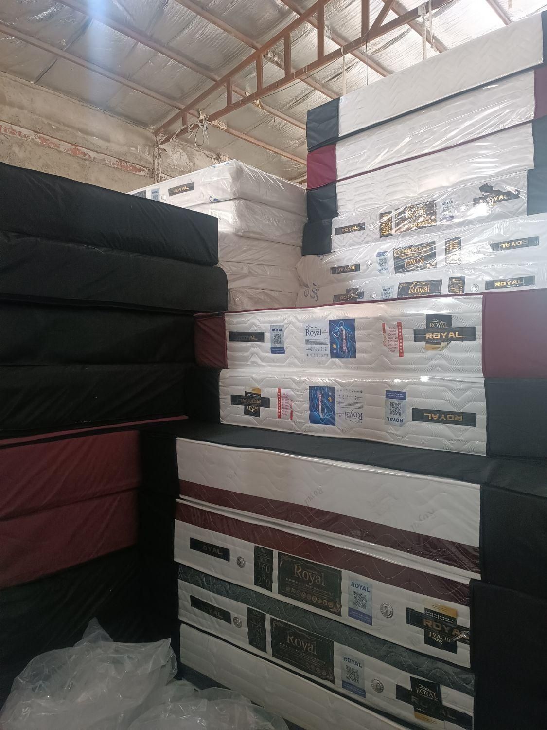 تشک یکنفره دونفره رویال|تخت و سرویس خواب|رشت, استقامت ۱|دیوار