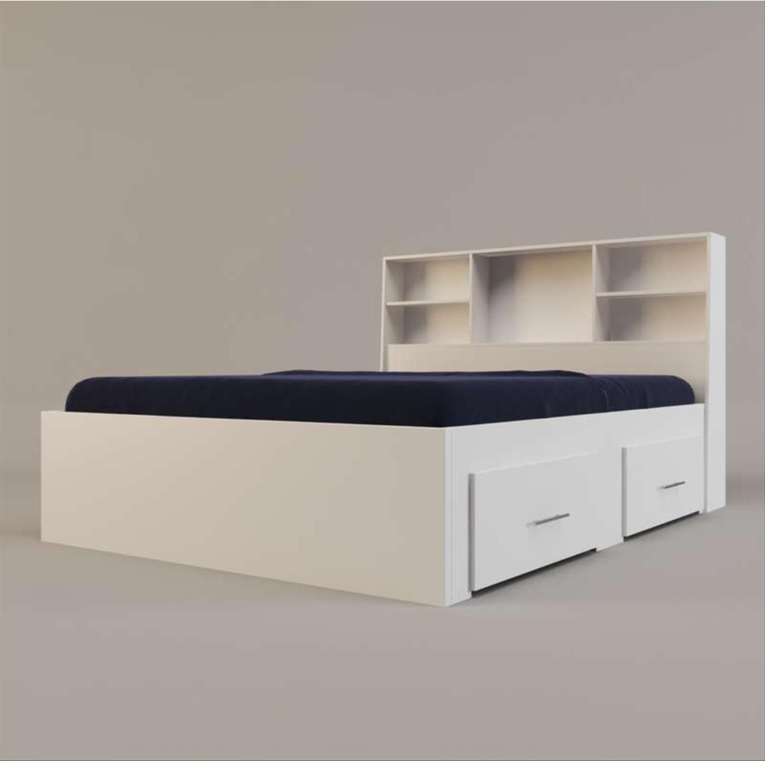 تخت ۲ نفره *کتابخانه دار*|تخت و سرویس خواب|رشت, باهنر|دیوار