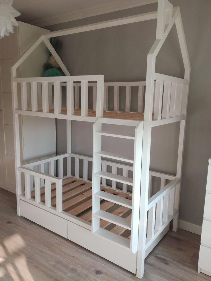 تخت دوطبقه کلبه ای نرده دار|تخت و سرویس خواب|خاوران, |دیوار