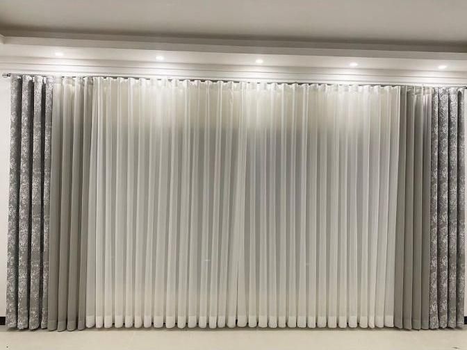 پرده مینیمال مدل2024برای پنجره۴متری با چین(3)برابر|پرده، رانر، رومیزی|تبریز, |دیوار