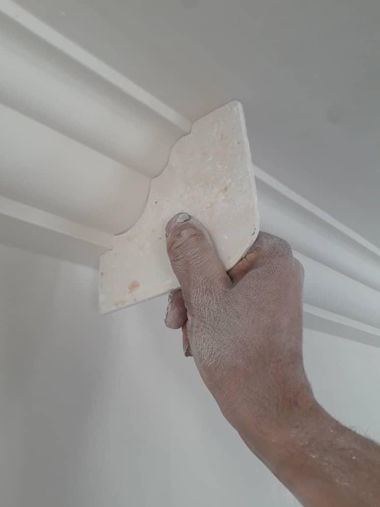 گچکاری گچ کاری گچبری ولکه گیری کلی جز ئ حتی نیم|خدمات پیشه و مهارت|تبریز, |دیوار