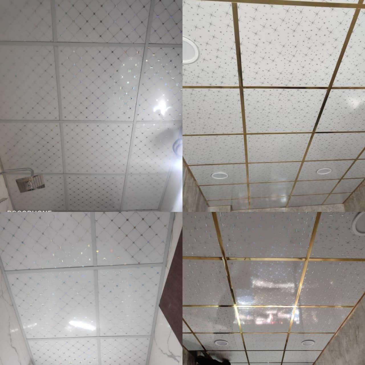 اجرای سقف کاذب شبکه ۶۰*۶۰ با تایل گچی و PVC|خدمات پیشه و مهارت|تهران, باغ خزانه|دیوار