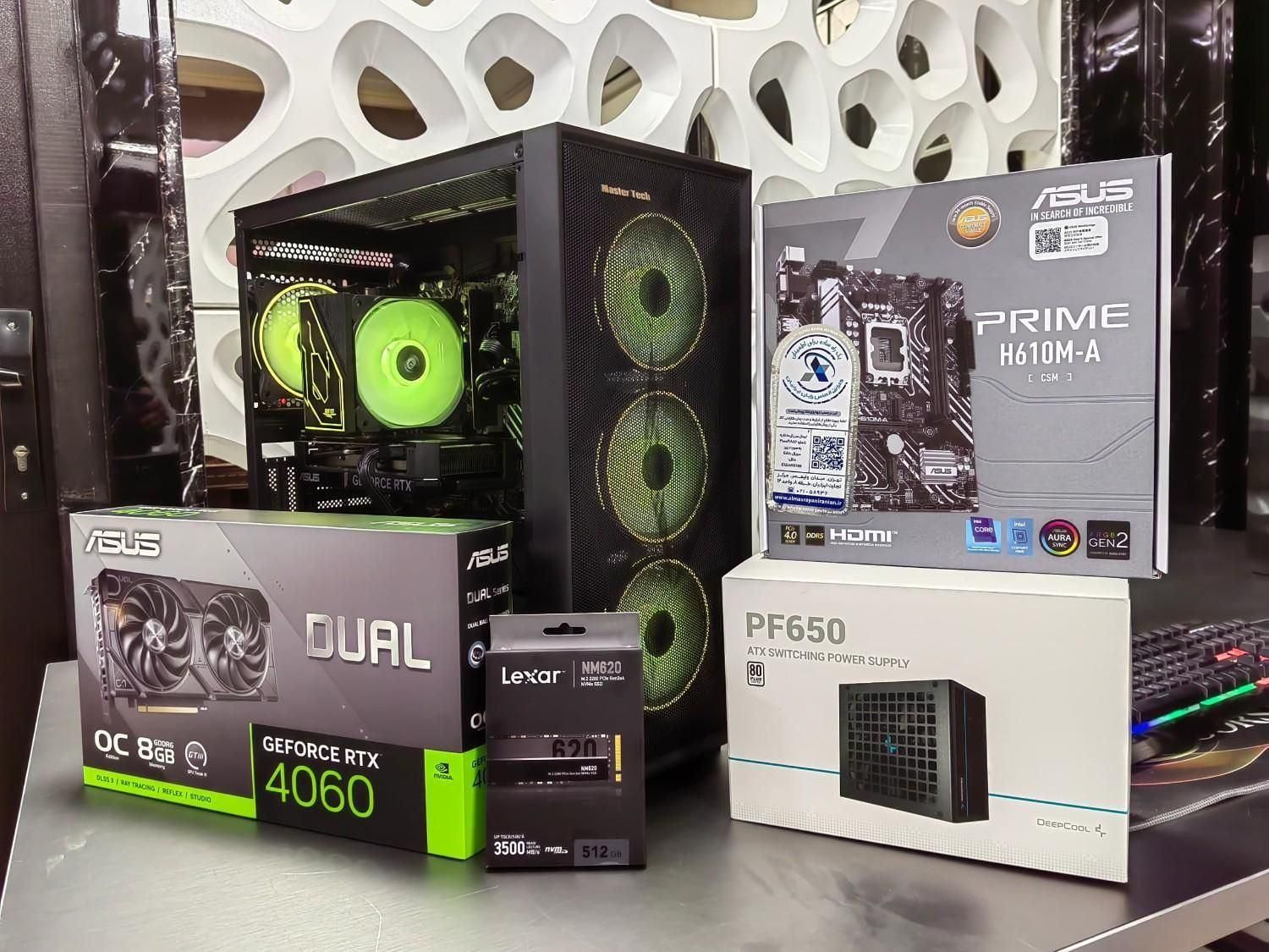کیس گیمینگ RTX4060 نسل 14 کیس RGB آکبند|رایانه رومیزی|شیراز, معالی‌آباد|دیوار