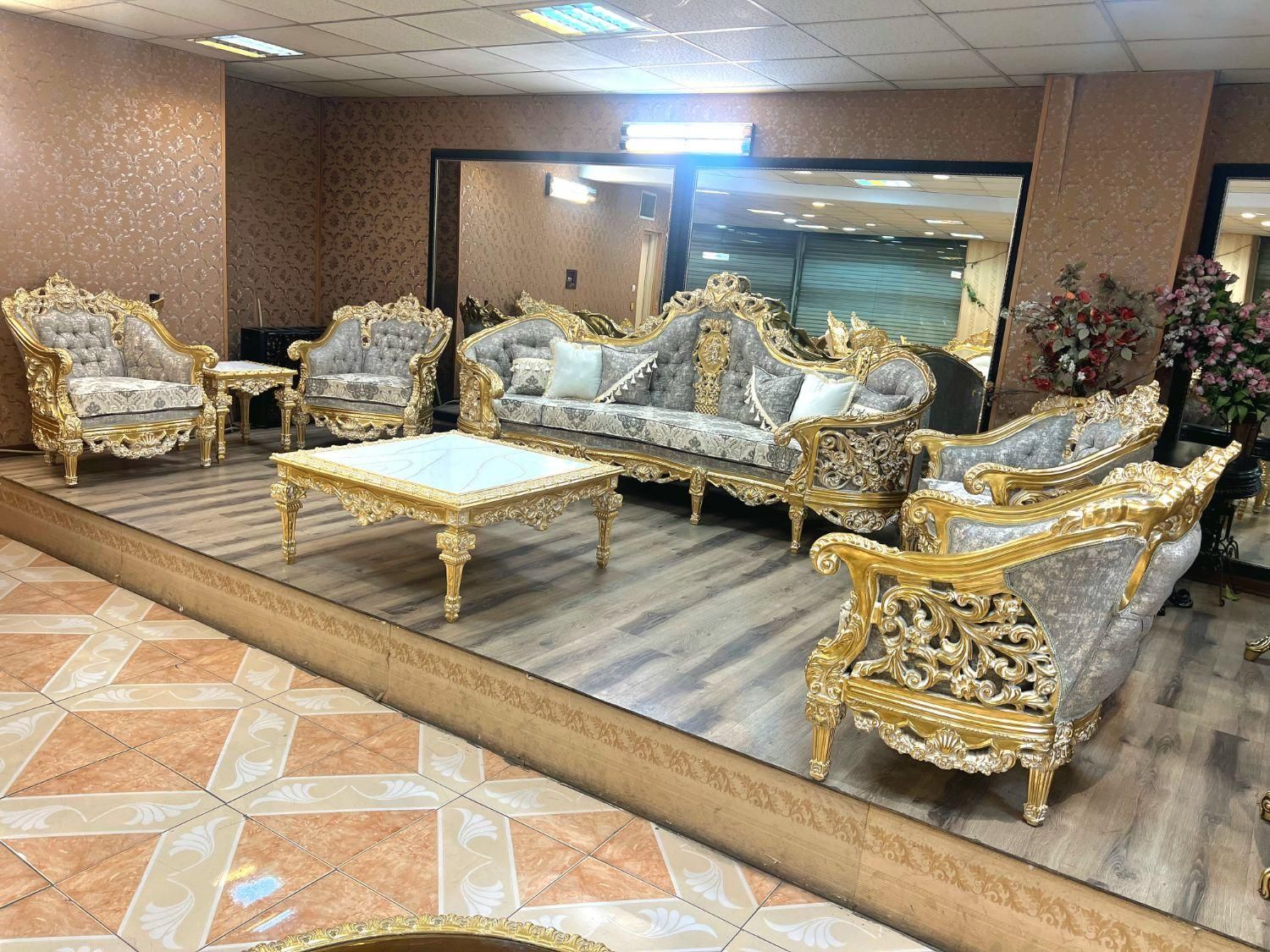 مبل تندیس استیل ترلان سلطنتی|مبلمان خانگی و میز عسلی|یزد, |دیوار