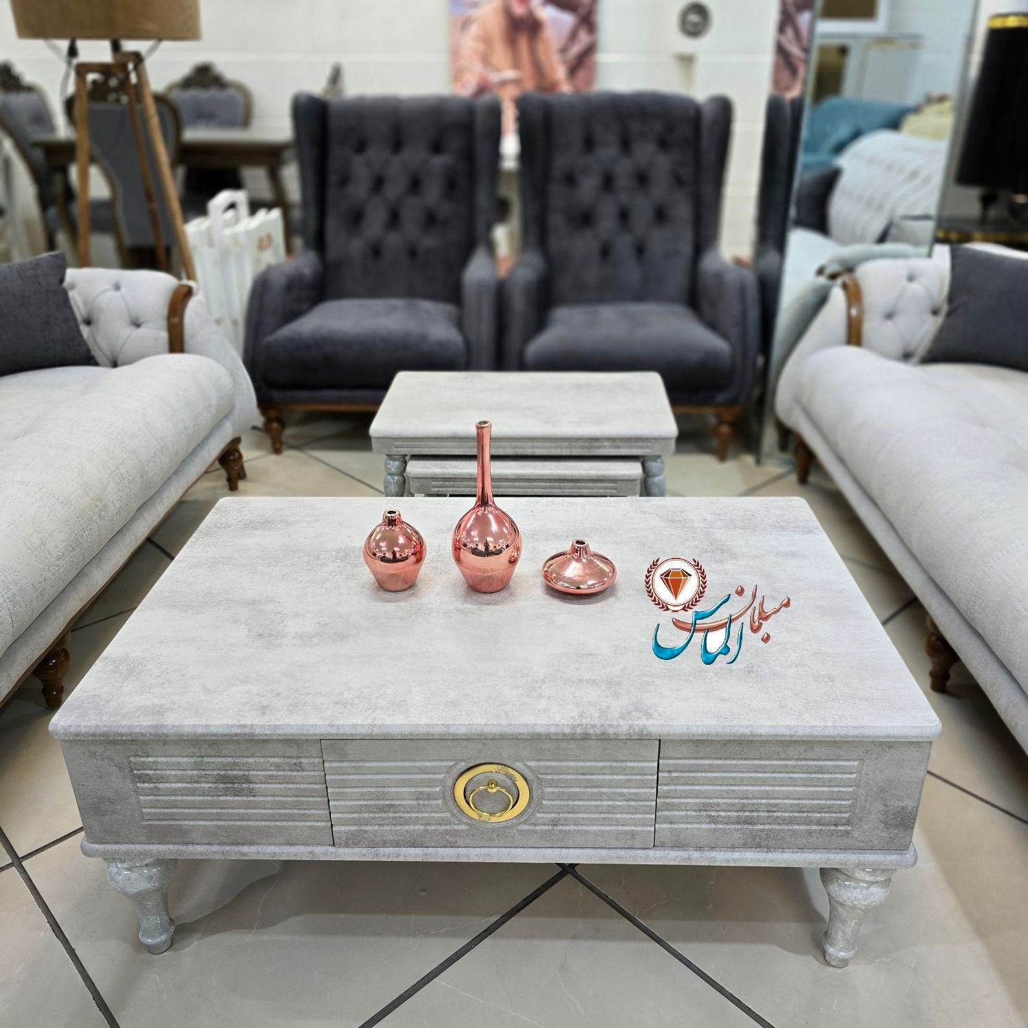 میز عسلی با جلومبلی شرکتی/مبلمان الماس|مبلمان خانگی و میز عسلی|بیرجند, |دیوار