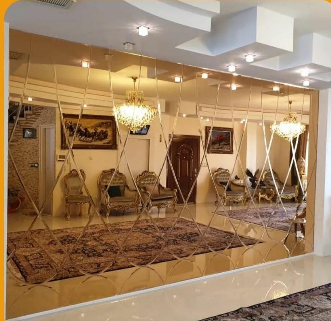 اینه دکوراتیو کاری بک لایت دکوری|آینه|اصفهان, شاهزید|دیوار