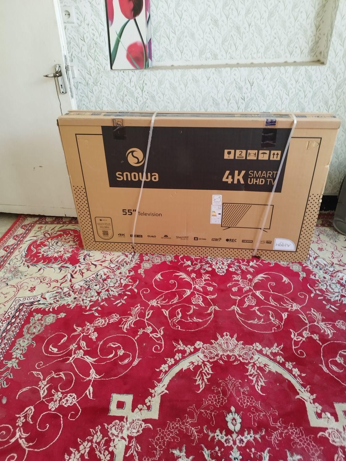 تلوزیون 55اینچ 4K SMART هوشمند اسنوا آکبند و پلم|تلویزیون و پروژکتور|شیراز, پانصد دستگاه ارتش|دیوار