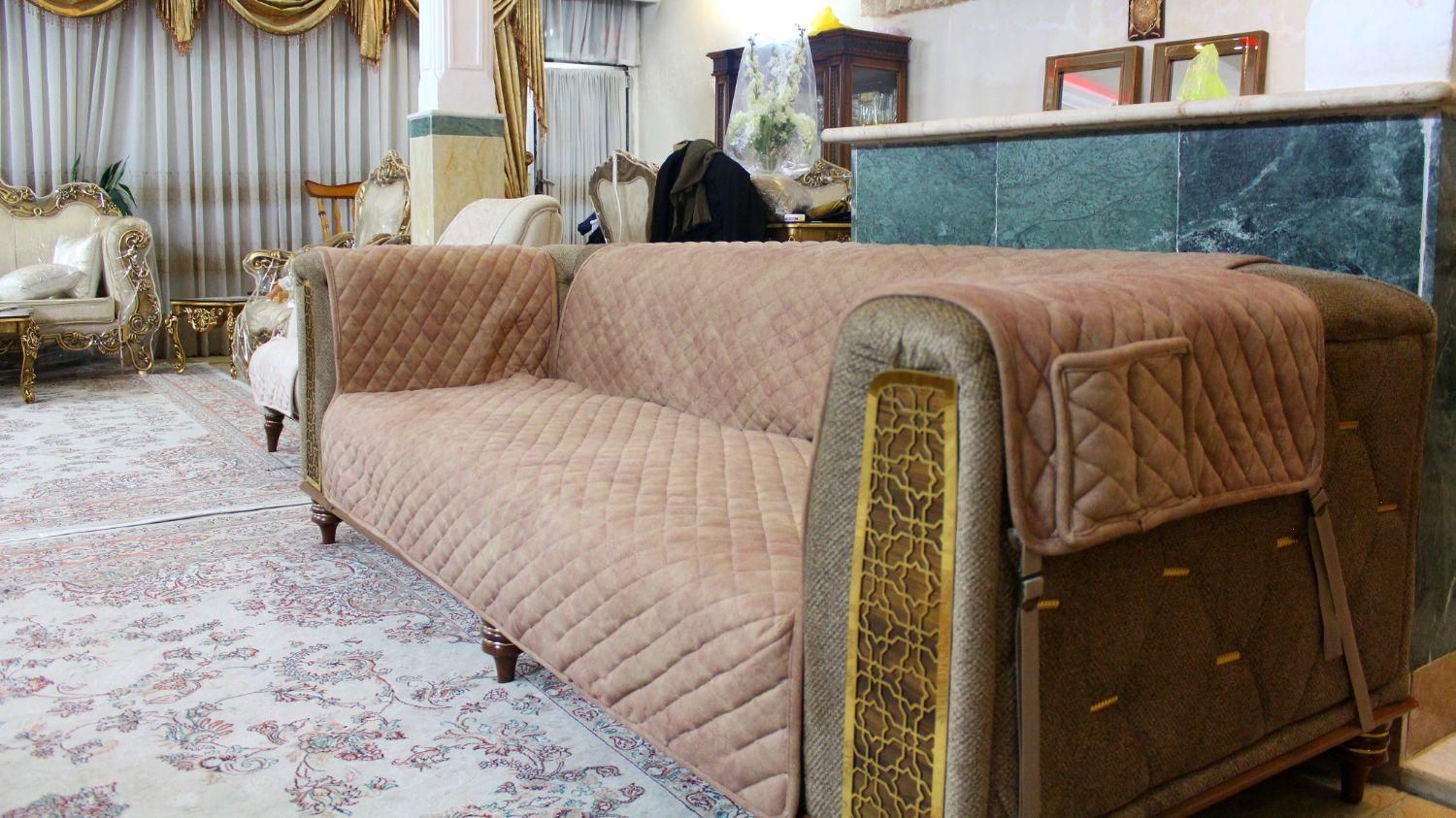 کاور مبل پارچه‌ مسکو مبلی سه‌ لایه‌دوزی شده|مبلمان خانگی و میز عسلی|قم, انسجام|دیوار