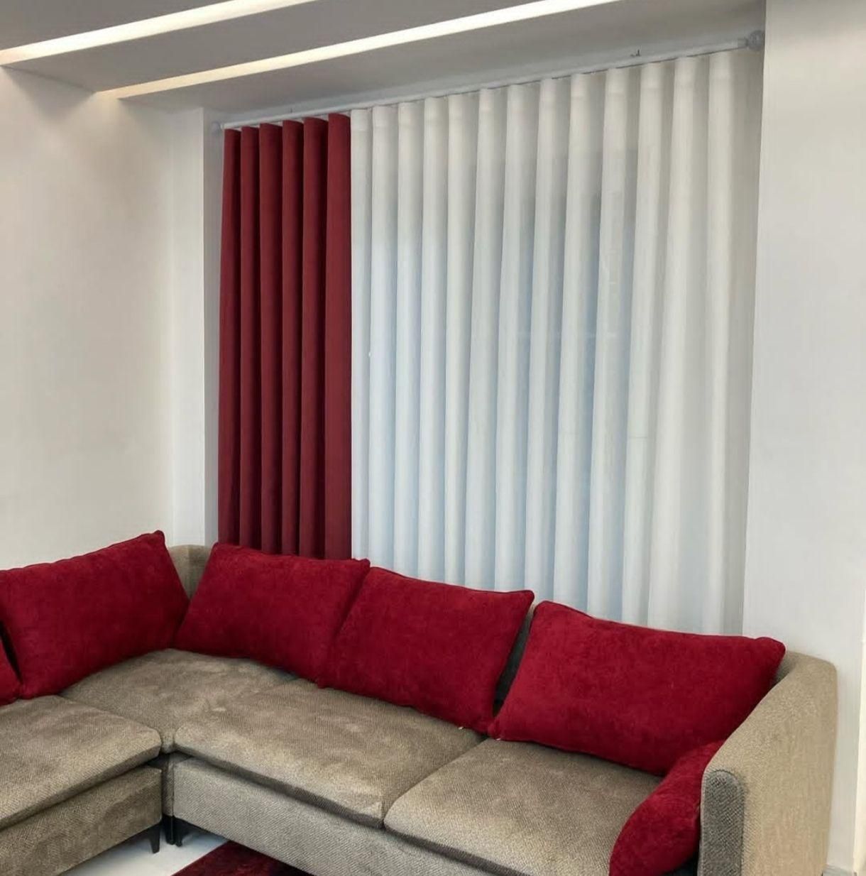 پرده جدید مینیمال نقدو اقساط|پرده، رانر، رومیزی|خرمآباد, |دیوار