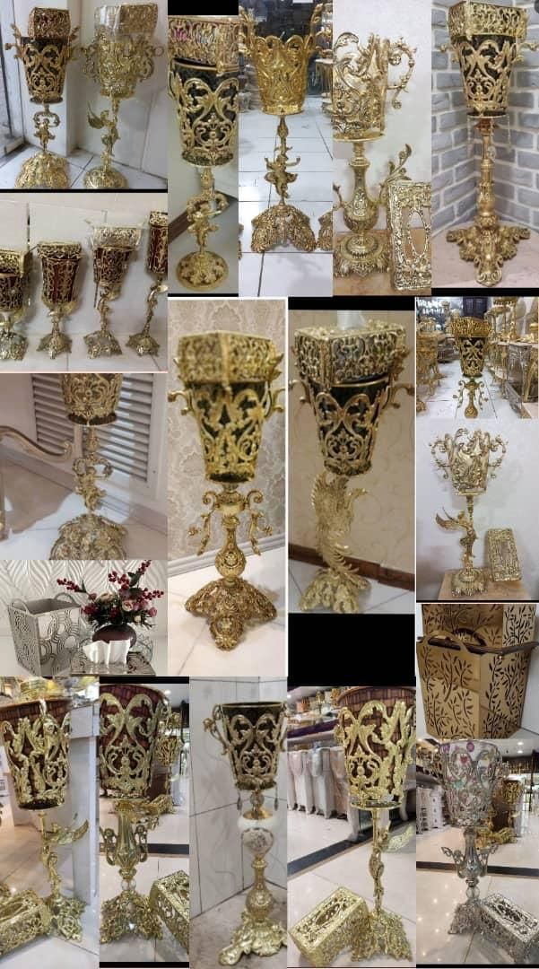 سطل زباله برنجی برنزی تزئینی برنز آلیاژ کنارسالنی|لوازم نظافت|مشهد, ابوذر|دیوار