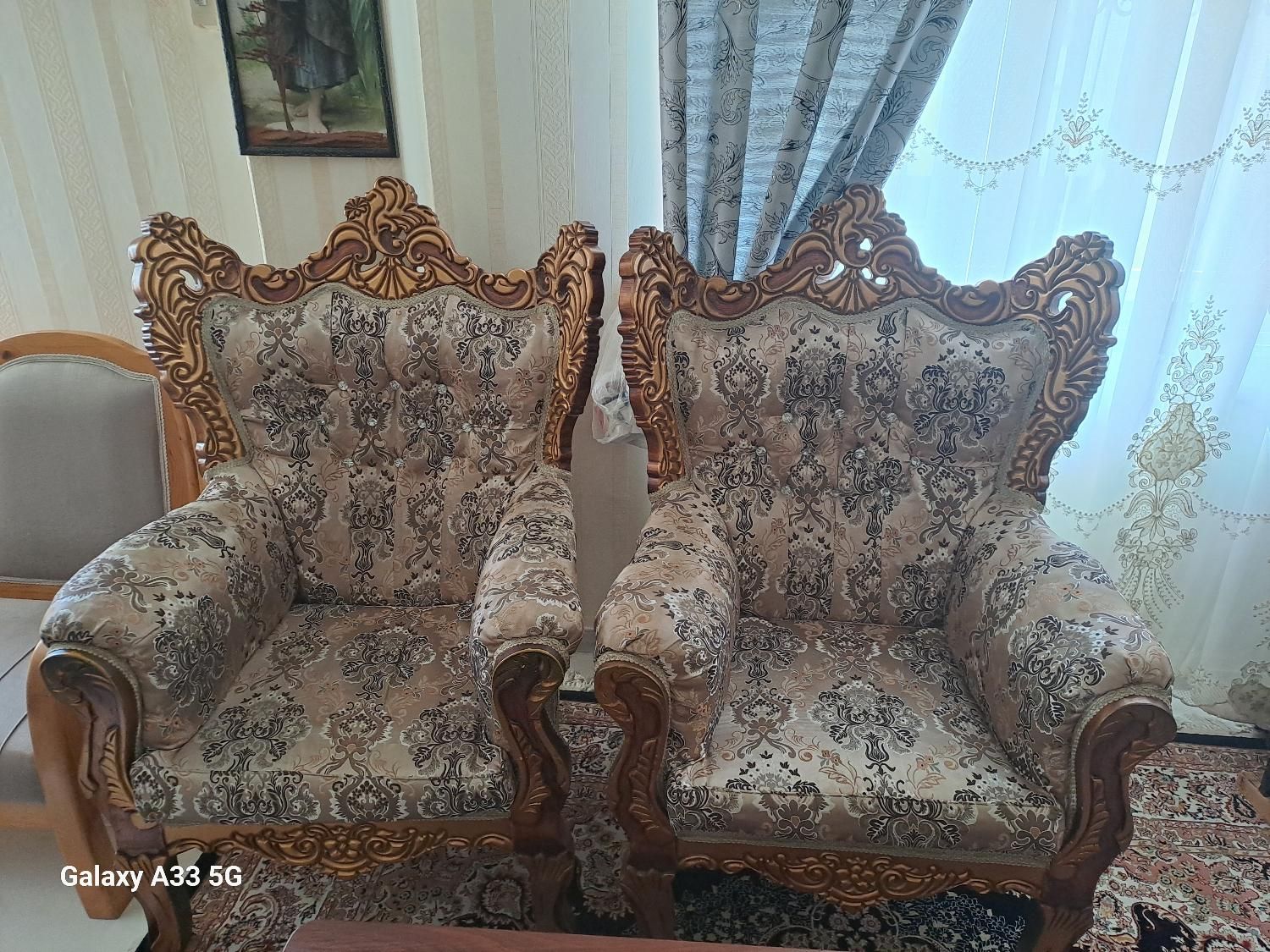 مبل 7 نفره سلطنتی کاملا سالم|مبلمان خانگی و میز عسلی|لاهیجان, یحی آباد|دیوار