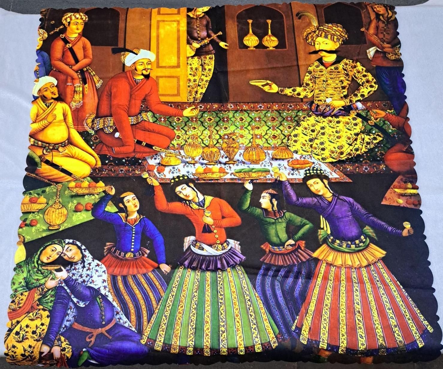 رومیزی مربع تابلویی هفتسین یلدا|پرده، رانر، رومیزی|شیراز, سینما سعدی|دیوار
