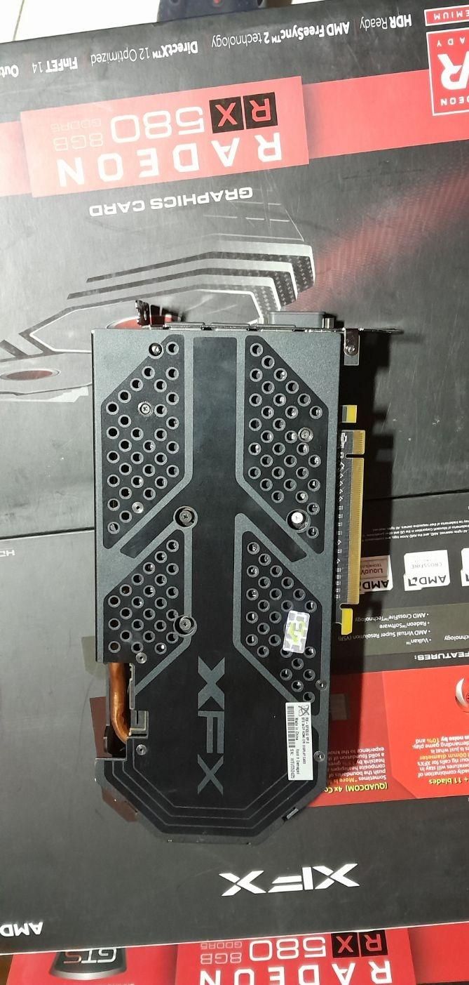کارت گرافیک XFX RX580 8GIG تمیز پلمپ با جعبه|قطعات و لوازم جانبی رایانه|رشت, استادسرا|دیوار