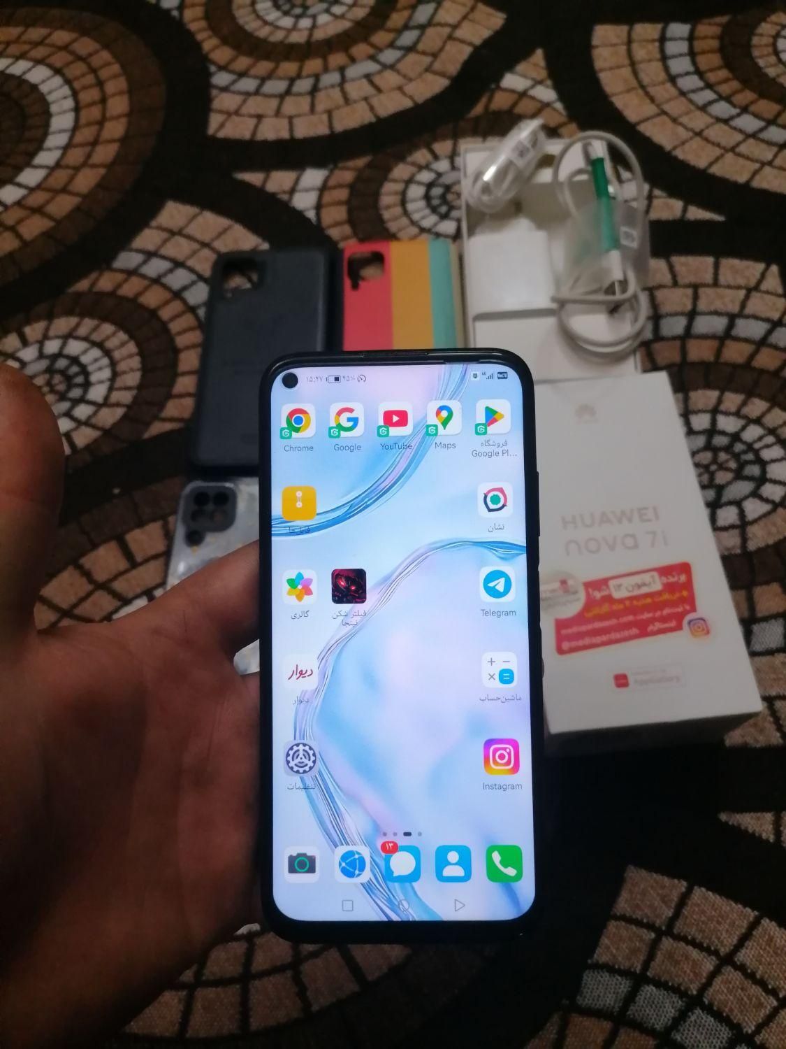 هواوی nova 7i با حافظهٔ ۱۲۸ گیگابایت رام 8|موبایل|تهران, فلاح|دیوار