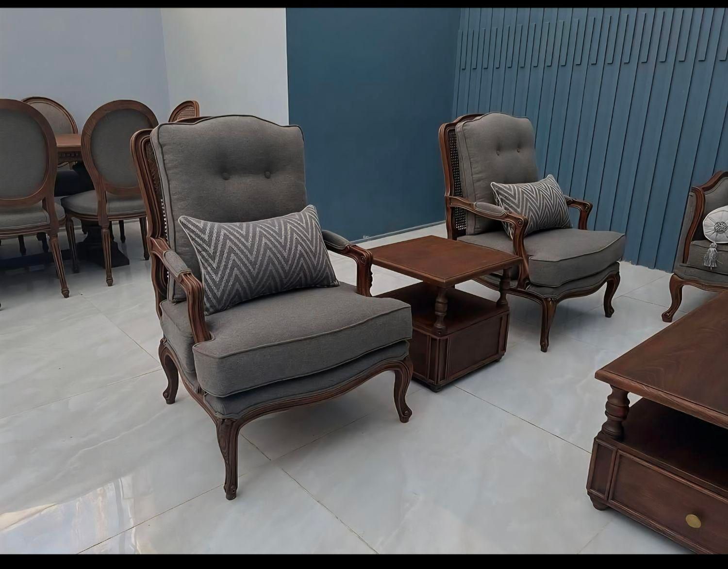 مدل فرانسوی پشت حصیر|مبلمان خانگی و میز عسلی|چهاردانگه (تهران), |دیوار