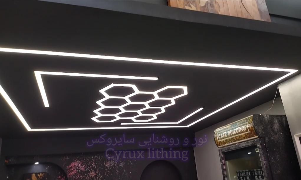 لاین نوری ـ ملزومات لاین ـ نور پردازی داخل ونما|لامپ و چراغ|رشت, گلباغ نماز|دیوار