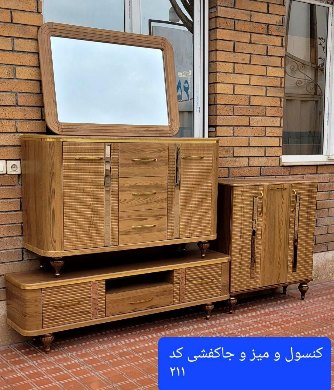 ست کنسول کد ۲۱۱ تمام mdf|بوفه، ویترین، کنسول|نیشابور, امام خمینی|دیوار