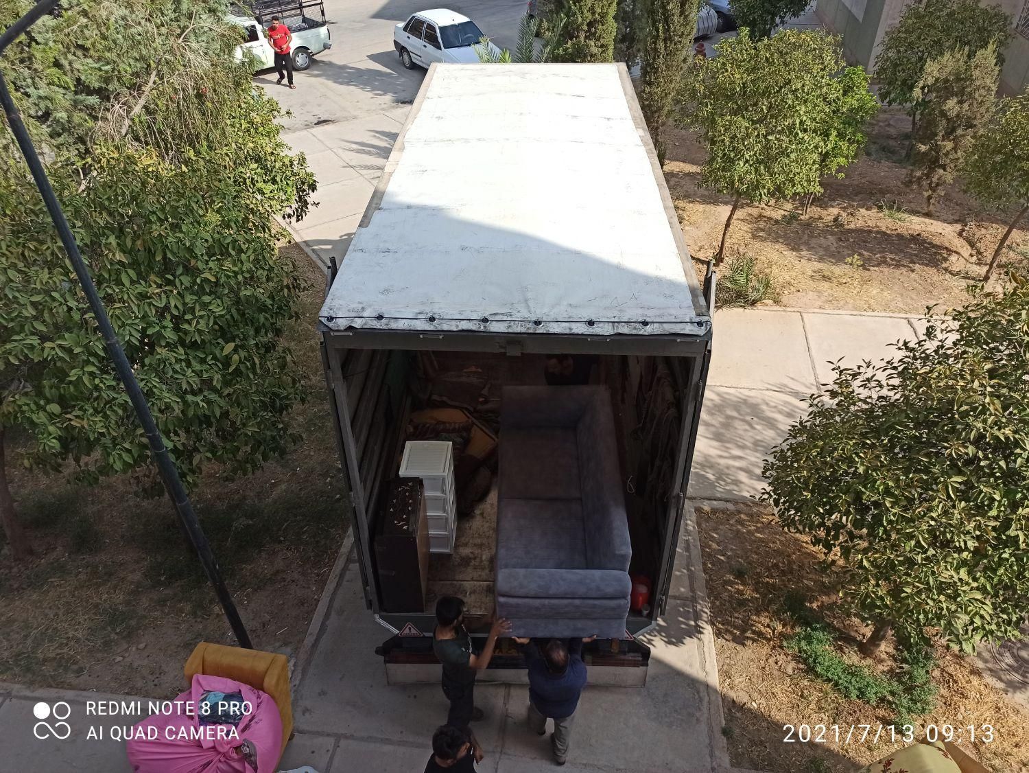 باربری حمل اسباب منزل ماشین بار و کارگر|خدمات حمل و نقل|شیراز, عادل آباد|دیوار