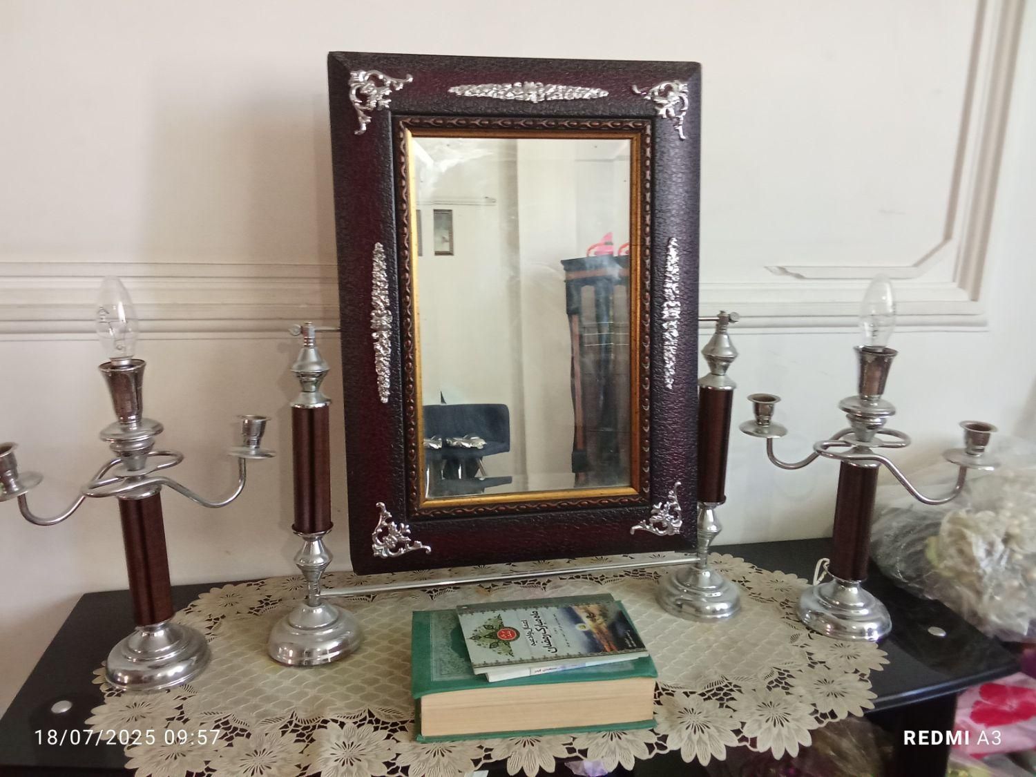 آینه شمعدان شیک|آینه|اردبیل, |دیوار