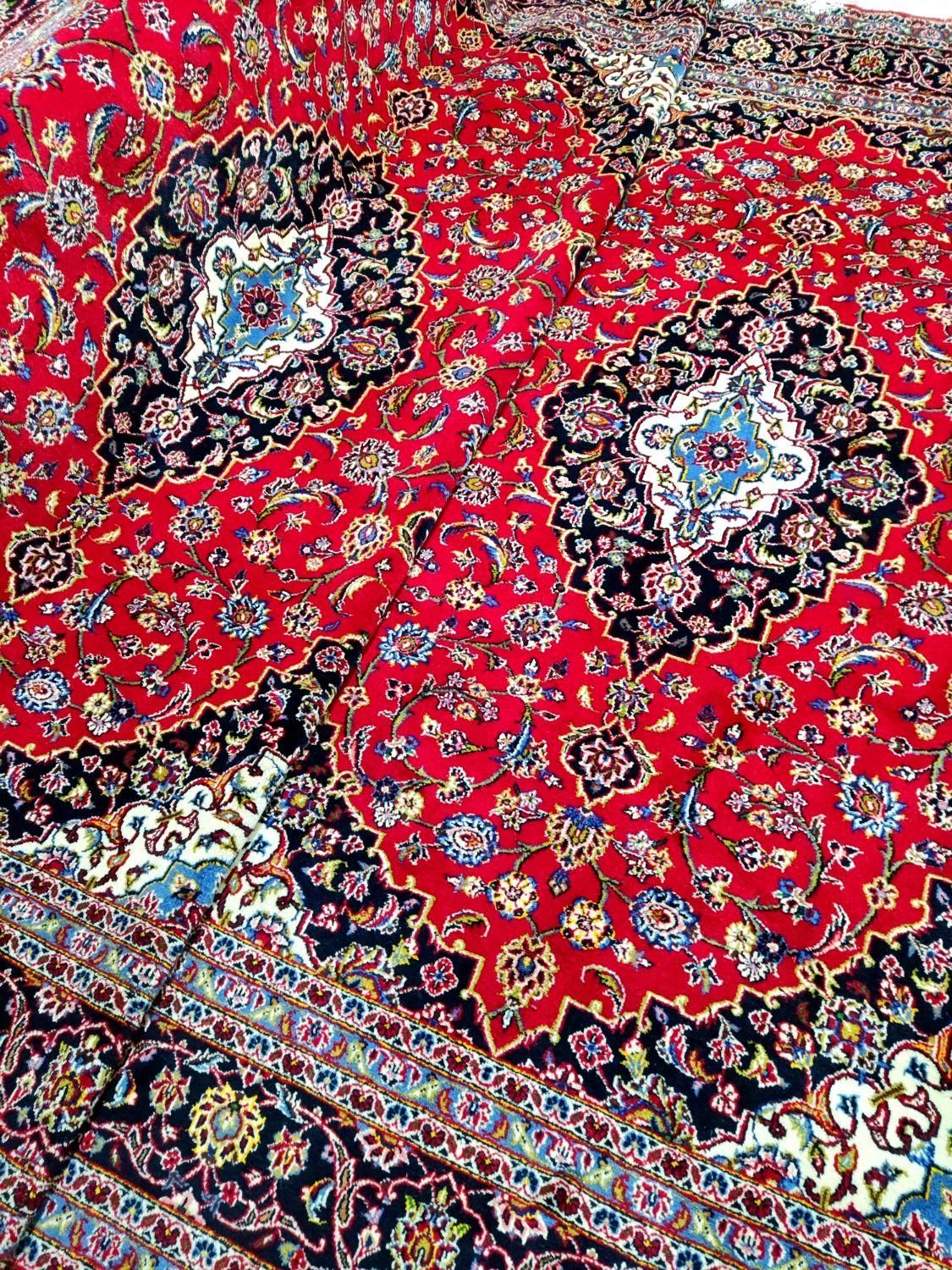 جفت ۶ متری دستباف لاکی کاشان دست بافت درحدنو|فرش|تهران, آهنگ|دیوار