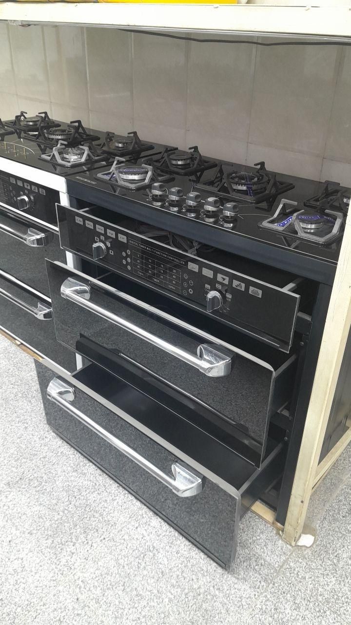 اجاقگاز طرح ۵شعله فر تکنوجنرال ۳کشوصفحه شیشه|اجاق گاز و لوازم برقی پخت‌وپز|اندیشه, |دیوار