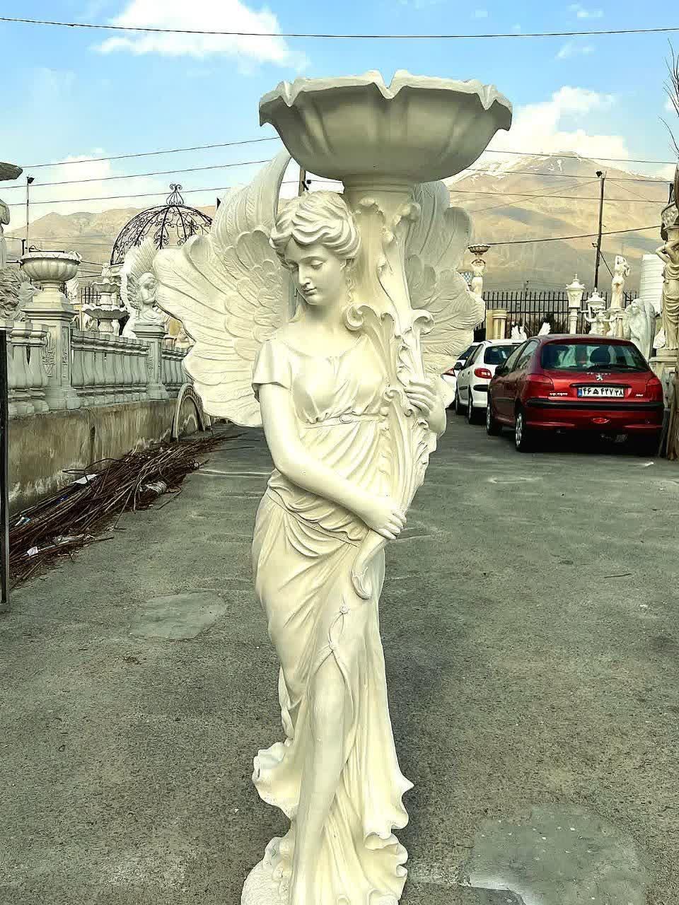مجسمه آبنما تندیس فرشته حوض نیمکت باغی گلدان|مصالح و تجهیزات ساختمان|تهران, شهرک دانشگاه|دیوار