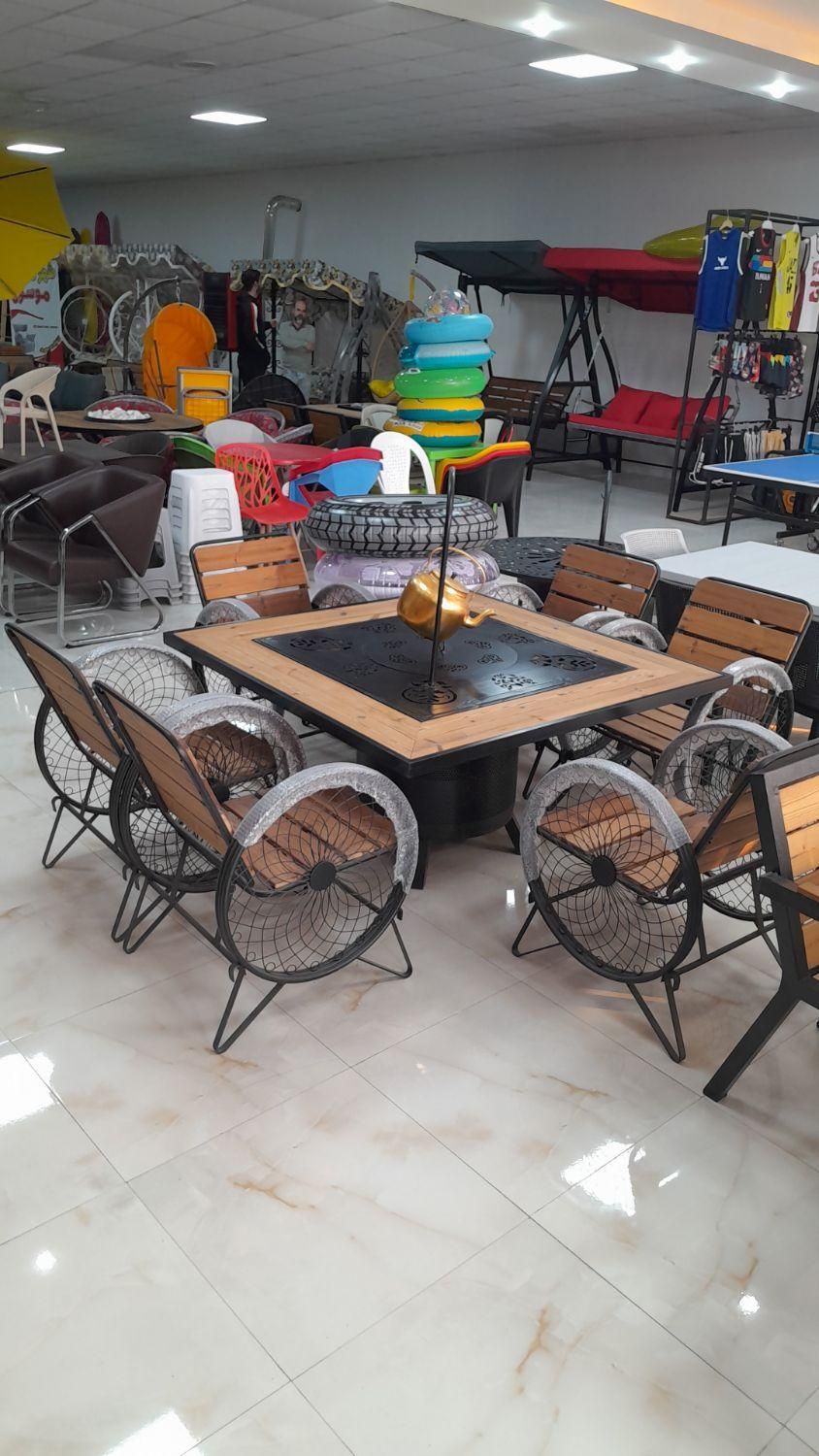 ست آتشدان ترمو ود فلزی  کد ۲۲۱۲|مبلمان خانگی و میز عسلی|چهارباغ, |دیوار