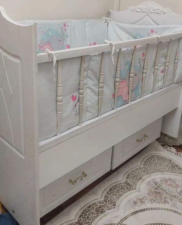 تخت گهواره ای و ثابت کودک و نوزادی/  با تشک و رویه|تخت و صندلی بچه|تهران, خانی آباد نو جنوبی|دیوار