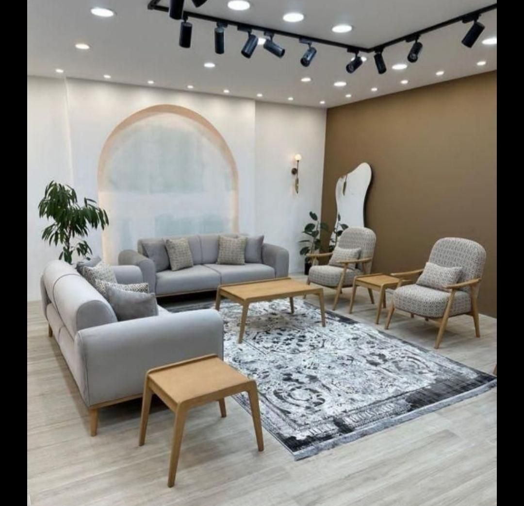 مبل مینی مال 8نفره تخت شو|مبلمان خانگی و میز عسلی|مشکیندشت, |دیوار